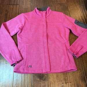 Helly Hansen Pink Mid Layer Zip Up Jacket Pink size Medium Ski Snow Mountains